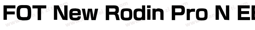 FOT New Rodin Pro N EB字体转换